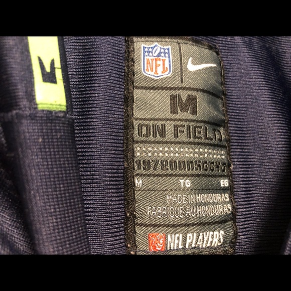 Nike On Field NFL Seattle Seahawks￼ Russell Wilson #3 Women’s Sewn Jersey Size M - Picture 11 of 11